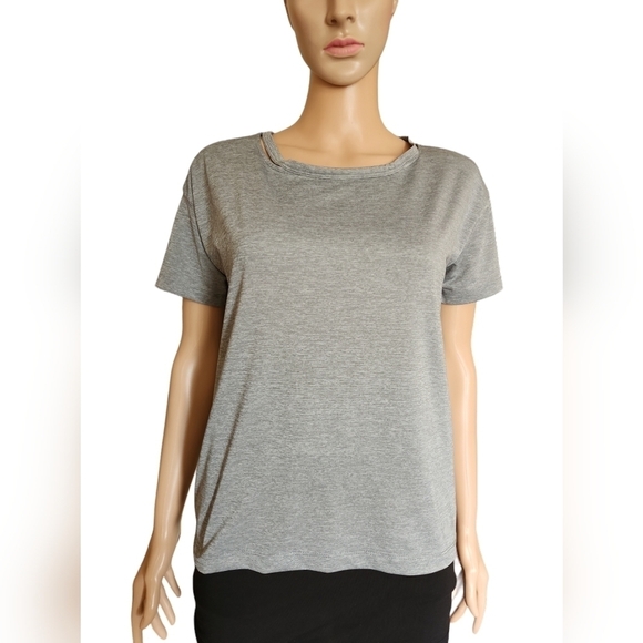 Nike Dri-fit Heather Grey T Shirt - Picture 1 of 7